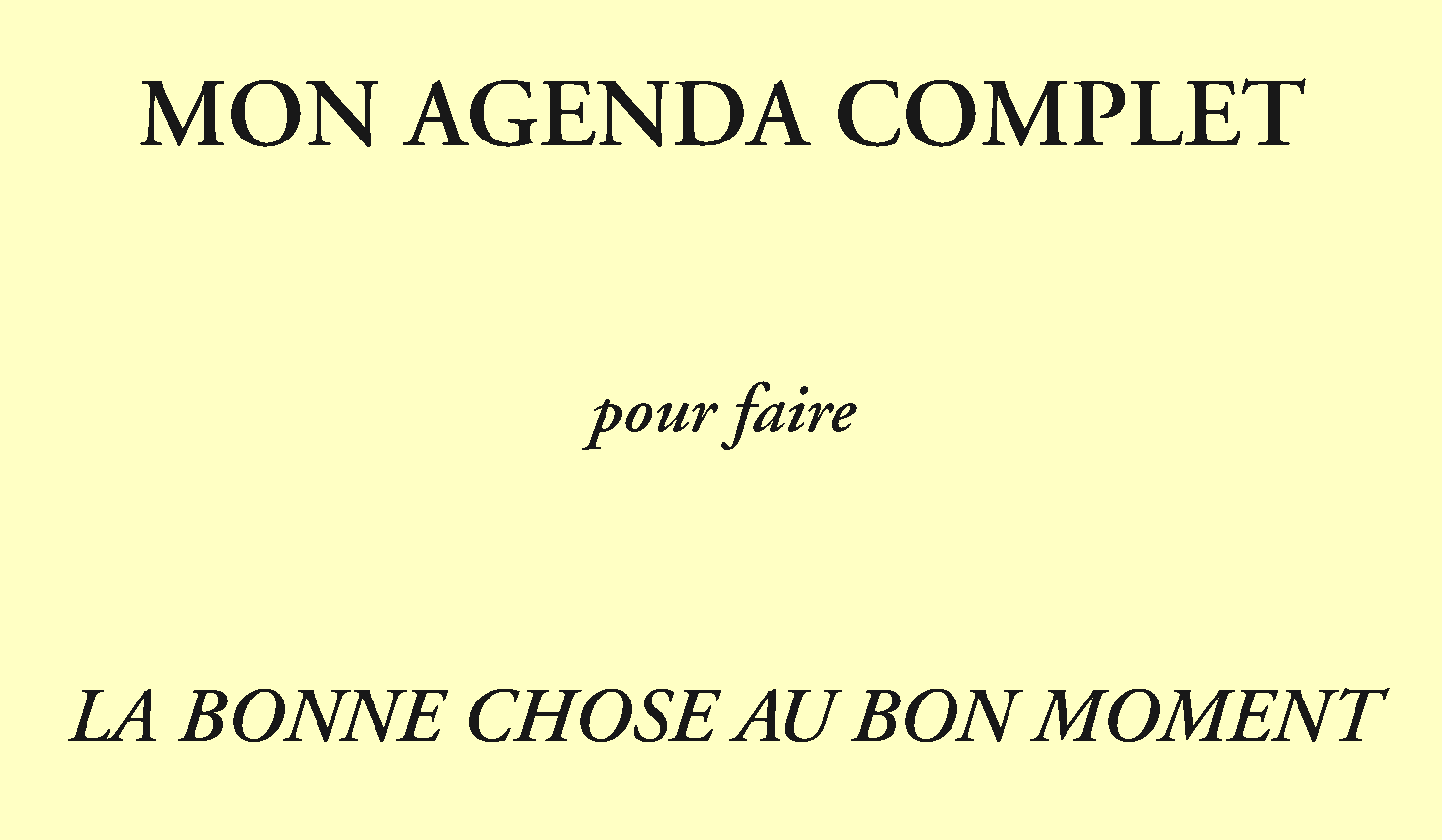 la couverture de l'agenda astrologique complet